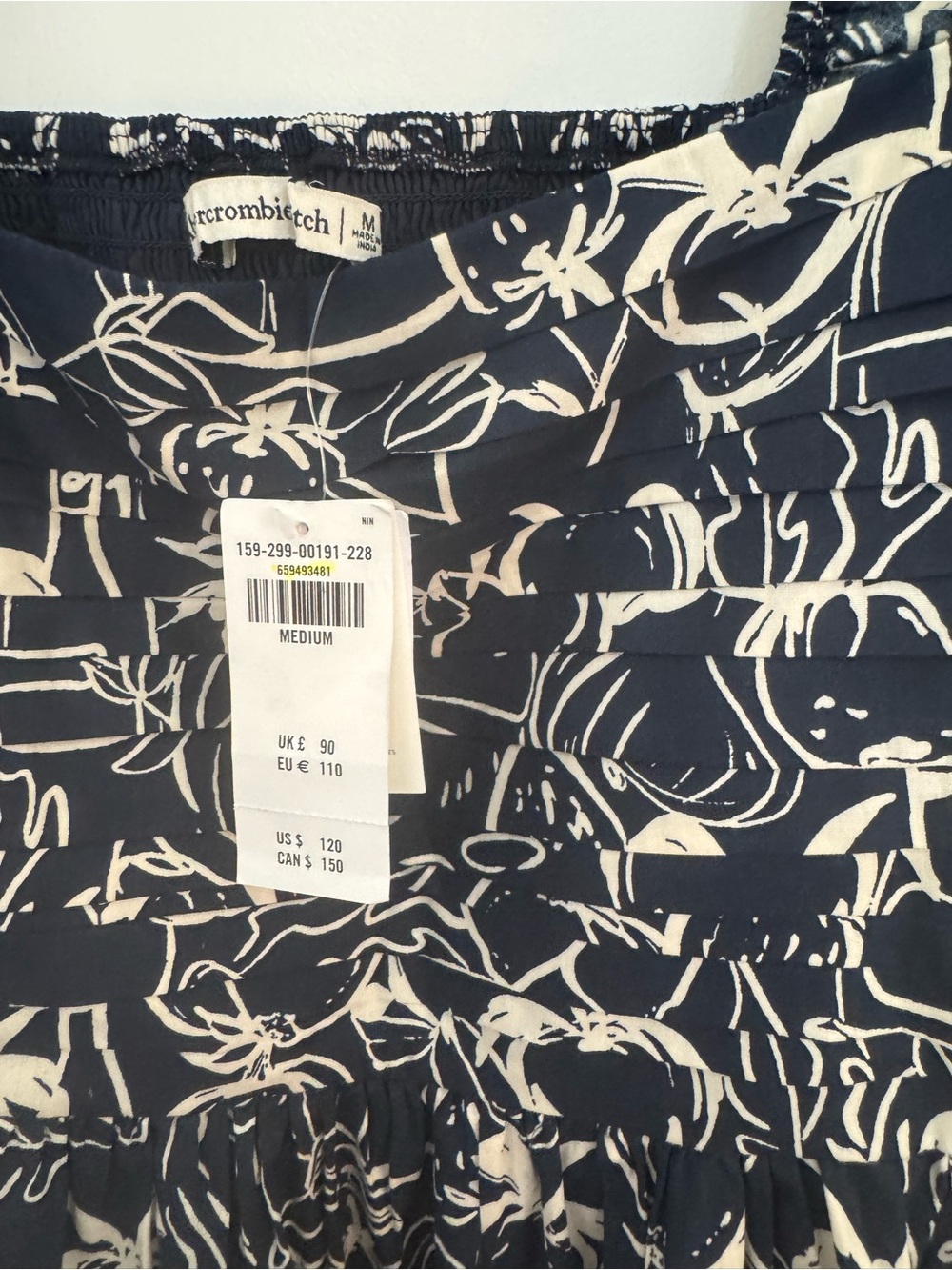 NWT Abercrombie & Fitch puff sleeve dress - Picture 5 of 6